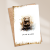You are my world, otter, valentijnskaart