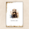 Snoezige Otter Aquarel Waarderingskaart