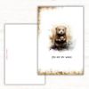 You are my world, otter, valentijnskaart
